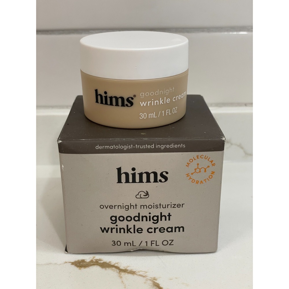 Hims Goodnight Wrinkle Cream 1 fl oz‎ Overnight Moisturizer Hydration Smooth New